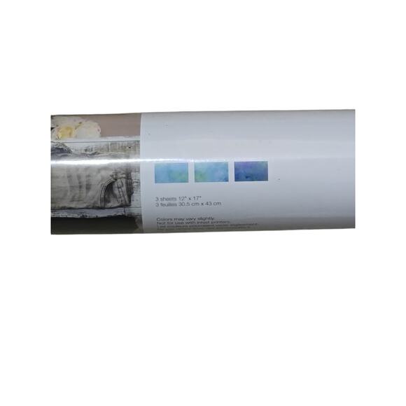 Cricut Iron On Vinyl Aquamarine 3 Page Sample Pack NWT - Picture 2 of 2